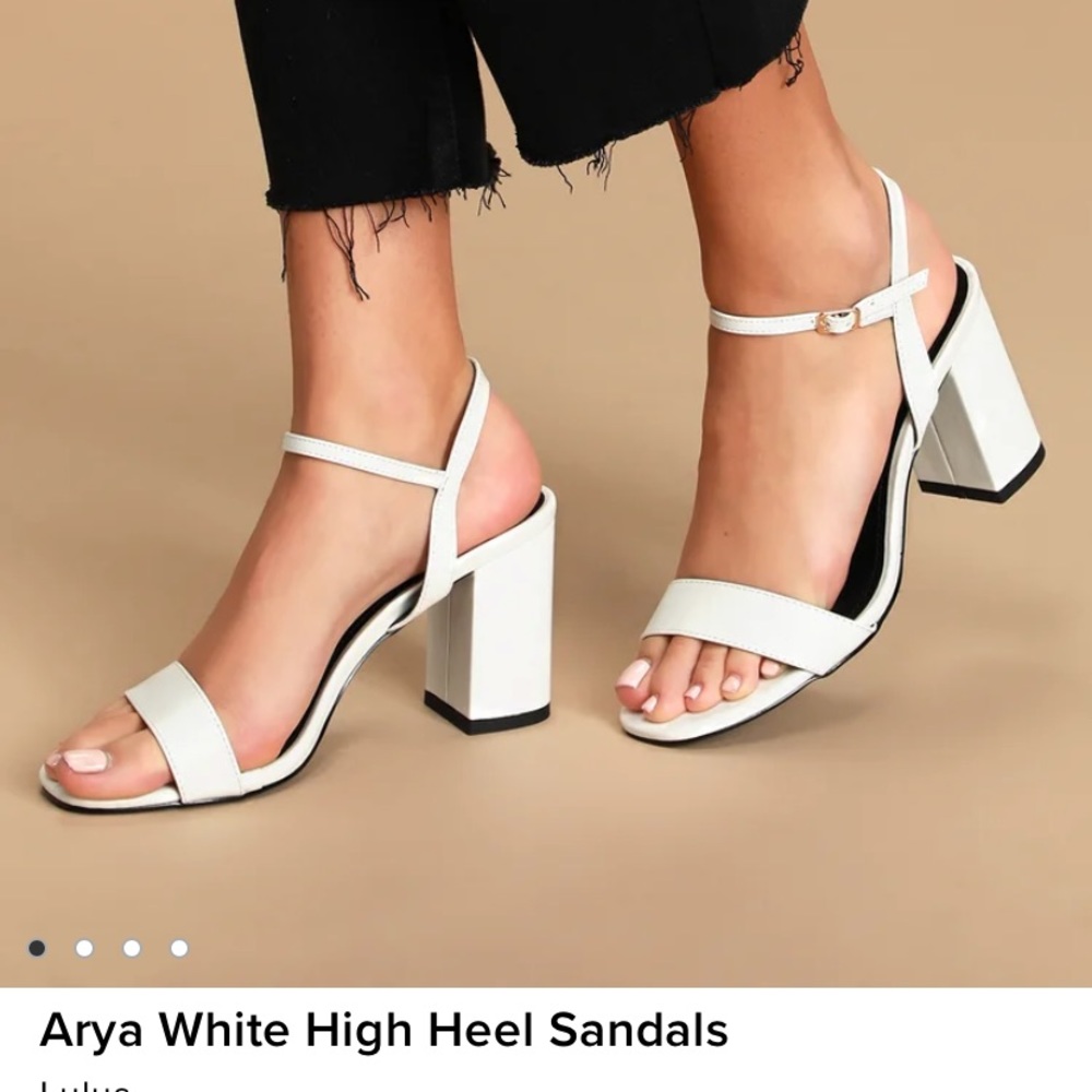 ISO LULUS WHITE HEELS